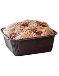 Novacart OP80X80X35 Brown Ecos Disposable Square Baking Mold 3-1/8 Inch x 3-1/8 Inch Bottom x 1-1/2 Inch High - Pack of 20