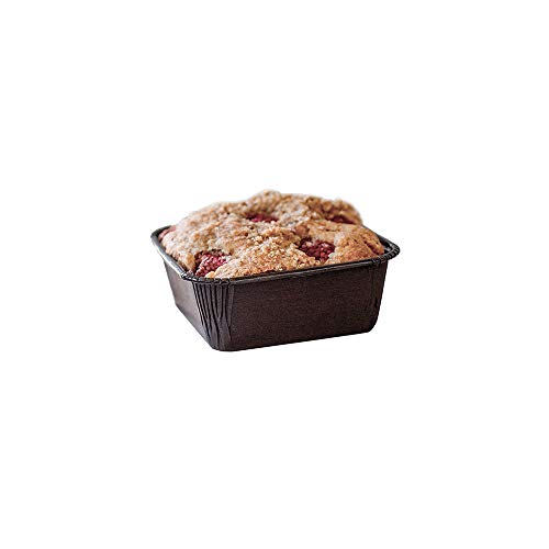 Novacart OP80X80X35 Brown Ecos Disposable Square Baking Mold 3-1/8 Inch x 3-1/8 Inch Bottom x 1-1/2 Inch High - Case of 2000