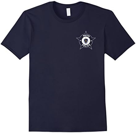 Men's Boston Police T Shirt - BPD 2XL Navy