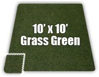 SoftCarpets Set in Grass Green [Set of 8] Size: 8' x 8'