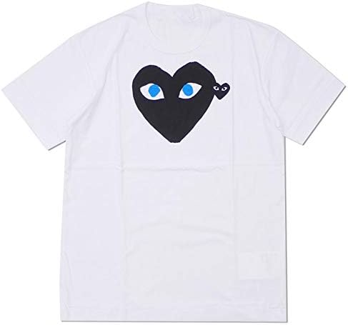 Japanese Series Play Black Heart Blue Eyes Cotton Men Short-Sleeved T-Shirt