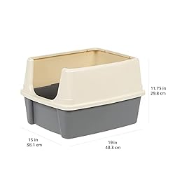 Amazon Basics Large Cat Litter Box with High