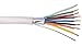 22 Gauge Wire (22 AWG) - 8 Conductor Stranded Copper Shielded Cable - UL Listed 22/8 Home Electrical Wire - Low Voltage Up to 300V - CL3P Fire-Rated Plenum Jacket - USA Made (100ft - White)