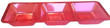 Set of 2, Condiment Server with 3 Compartments
