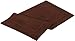 Utopia Towels Cotton Banded Rug, Bath Mats, Not a Bathroom Rug, 21 by 34 Inches, 100% Ring Spun Cotton, Highly Absorbent Shower Bathroom Floor Mat, Dark Brown, 2 Pack