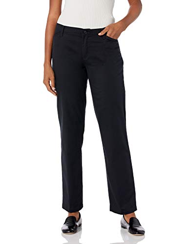 Stretch Twill Flat Front Pant Black 