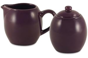 METROPOLITAN TEA COMPANY Amsterdam Cream and Sugar Set - Plum