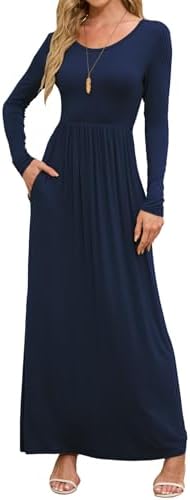 sachin and babi light blue dress DEARCASE Maxi Dress for Women Navy Blue Small Crewneck Long Sleeves Wedding  Guest A-line Plain Casual Empire Waist Flowy Party Vintage Spring Fall  Winter Floor Dresses with Pocket price in UAE |