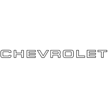 Chevrolet 1994 1995 1996 1997 1998 1999 2000 Fleetside Truck End Tailgate Decal - Charcoal