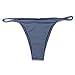 RELTANGL Women's 2 Piece Bikini Triangle Top Brazilian Bottom Swimwear Set, Gray, Small