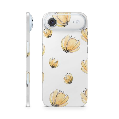 Glossy Glitter Phone Skin Compatible with Apple iPhone Air - Yellow Poppy - Pre…