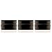Infinity Jars 100 ml (3.3 fl oz) 3-Pack Cosmetic Style Ultraviolet Refillable Empty Glass Screw Top Jar
