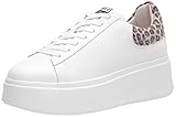 ASH Women's Moby Sneaker, White/Black-Tan, 10