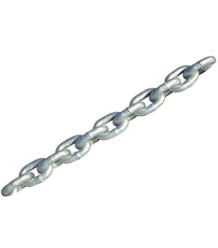 Stainless Steel Anchor Chain 316 (7mm/1/4″) DIN766 – 6-Foot Windlass-Ready With Shackles