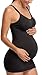 Bralido Women's Nursing Tank Camis with Built-in Maternity Bra for Breastfeeding Pack of 3 Color Black White Grey Size L