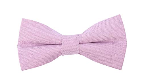 ORSKY Ladies Suspenders and Linen Bow Tie Set with Copper Clips 47" Lilac - Thumbnail 6