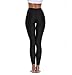 Lynddora Women's Active Fitness Leggings Running Tights Yoga Pants Swim Bottom UV Sun Protection (US S/Tag M) Black