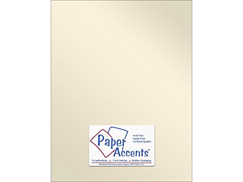 Accent Design Paper Accents ADP8511-25.8821 No.80 8.5" x 11" Champagne Paper Pearlized Card Stock