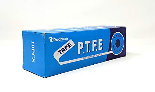 Premium White Pipe Water Sealant Plumbers Thread Tape - 1/2" x 520" - Pack Of 10 Rolls