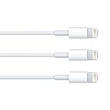 iPad Mini Charger Wire Cable [3 Foot] and for iPhone 7 [Set of 3] 3ft USB 8-Pin Sync / Charge