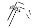 Dopro Chrome Guitar Bass Allen Wrench/Key Headstock Wrench Holder for FR Tremolo Guitar