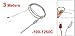 Uxcell -100-1250C 13 mm Thread 5mm Probe K Type Thermocouple Temperature Sensor