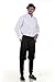 ThePirateDressing Mens Steampunk Victorian Cosplay Pants 100% Cotton Trousers for Halloween Renaissance Fair Gothic Costume Airship Pirate Look – Black (Medium)