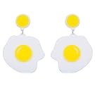 New Design Big Acrylic Earrings Women Accessories Egg Shaped Dangling Earrings Ear Drops