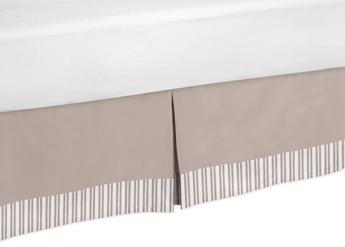 Giraffe Neutral Bed Skirt for Toddler Bedding Sets by Sweet Jojo Designs
