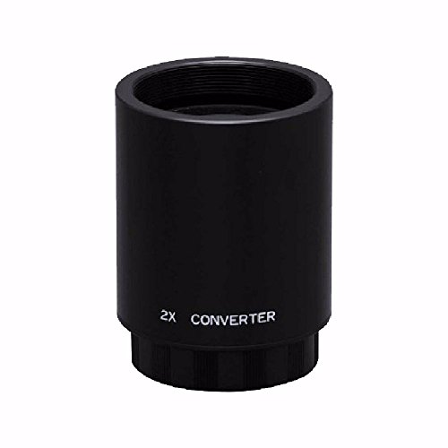 Bower 650-1300mm f/8-16 Telephoto Lens for Nikon D3000 D3400 D3300 D3200 + 2X Converter