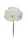 Larksilk Cream White Real Touch Silk Carnation Picks - 100 Count Bulk Artificial Flowers for Weddings, DIY Decor - 3.5