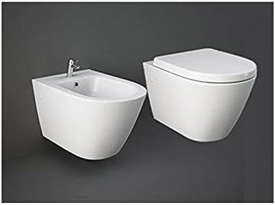 Rak Resort wall toilets and bidet with toilet seat