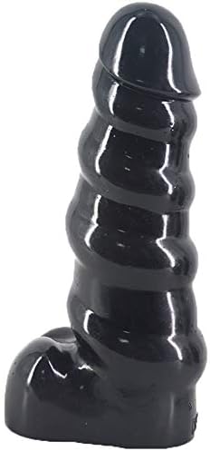 9.44 Inch Thick Huge Plu-g Toys with a Base Soft Surface Real Shape Head Male Gift Super Toys Female Games Massage Function (Black)