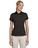 Adidas Ladies ClimaLite Classic Stripe Polo Shirt. A120 Small Black / Matrix
