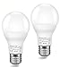 MINGER LED Dusk to Dawn Lights Bulb 13.5W Sensor Light Bulbs with photocell, A20 100W Equivelent Automatic Indoor/Outdoor Lighting Lamp for Porch, Hallway, Patio, Garage (E26/E27, 1200lumen, 6000K) 2P