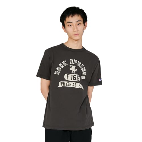 [チャンピオン] 半袖Tシャツ 半袖 丸首 綿100% グラフィックプリント ショートスリーブTシャツ メンズベーシック C3-D347-055-XL