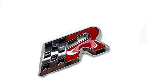 Chrome Cupra Flag Rear Boot Lid Badge Emblem For Ibiza Leon Size 58mm x 25mm