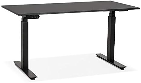 Alterego Bureau Assis Debout Electrique Tronik Noir 140x70 Cm Amazon Fr Cuisine Maison