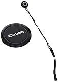 CowboyStudio 58mm Lens Cap Snap-On for Canon Rebel (T4i T3i T3 T2 T2i T1i XT XTi) and Canon EOS (1100D 650D 600D 550D 500D 450D 400D 350D) with Lens Cap Holder