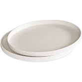 Nordic Ware 10-Inch Meal Plate, Set of 2, White, Microwave Safe Polypropylene