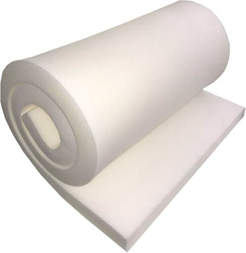 FoamTouch 4X24X94HDF1.8 Upholstery Foam, 4" x 24" x 94", White