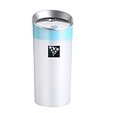 Ultrasonic Humidifier USB Car Humidifier Mini Aroma Essential Oil Diffuser Aromatherapy Mist Maker Home Office (Blue)