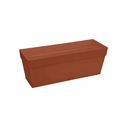 Elho Loft Urban Balkonkasten 50 - Übertopf - Brique - Draußen - L 49 x W 17.3 x H 18 cm