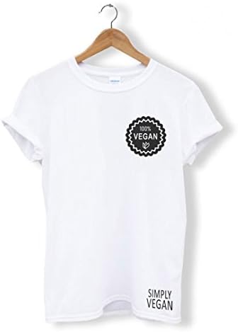 Q Tees Simply Vegan 100 Percent Animal Rights Unisex T-Shirt