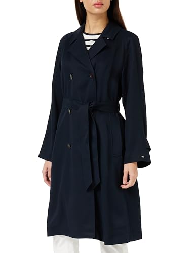 Tommy Hilfiger Cappotto Donna Trench, Blu (Desert Sky), 54
