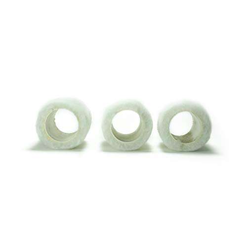 BIOBEAUTY 3 Inch Nap Paint Roller Covers White Mini 3 Pack - Thumbnail 2
