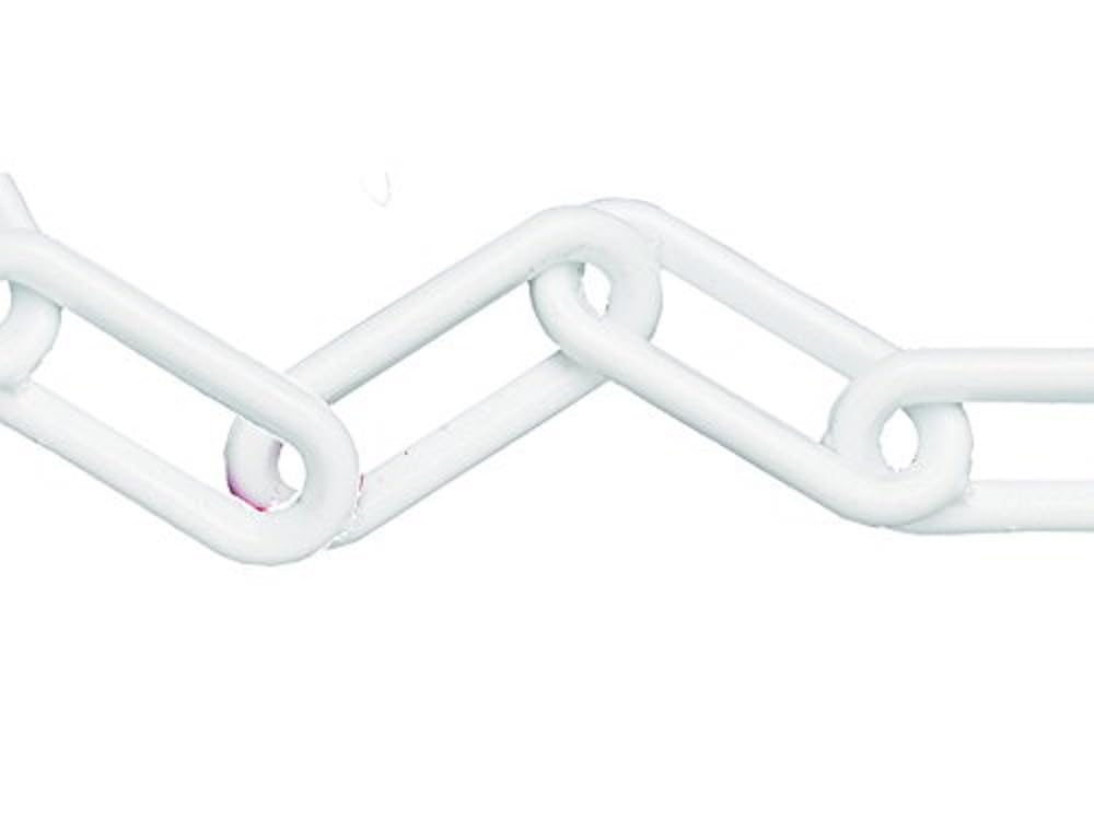 Faithfull 8mm 12.5m Plastic Chain - White