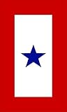 1 Blue Star Military Service Flag Sticker (army decal)