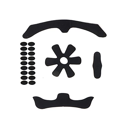 PAXLAMB Foam Padding Kit Head Protection Liner Inner Protective Pads Bicycle Replacement Pad Cushion Mat Set for Scooter Skateboard Bike Motorcycle Cycling Sport Helmets (Black 8mm 4pcs)