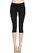 Poplooks Women's 4 Way Stretchy Ponte Knit Capri Skinny Jeans